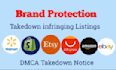 a file dmca takedown notices and remove copyrighted content