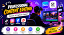 do professional canva video editing and social media videos