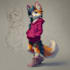 create professional furry character art and fursona