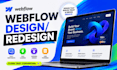 design, redesign webflow website, fix webflow, develop webflow website expert