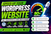 speed up wordpress website and improve core web vitals