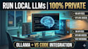set up local ai models and llms using ollama and vs code