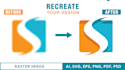 vectorize, redraw, recreate logo or image into editable vector