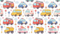 create seamless cartoon vehicle pattern designs