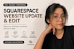 update squarespace website edit squarespace website squarespace website update