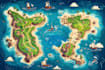 draw vector map and illustration
