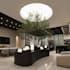 design modern office interior with realistic 3d rendering