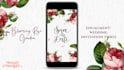 create an elegant wedding invitation video