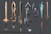 draw custom weapon gun, knife or items, finished 2d concept