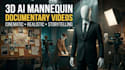 create 3d ai mannequin documentary style videos