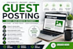 write and publish guest posts on real sites
