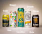 make beer can, energy drink or product label design