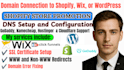 connect domain to shopify, wix, wordpress and fix dns setup