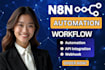 develop n8n automation, n8n workflow, ai automation, or n8n ai agent