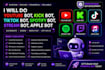 do youtube bot, kick bot, tiktok bot, spotify bot, stream bot, apple bot