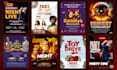 design a professional print ready flyer, event poster fast