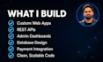 develop a custom laravel web app or rest API
