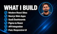 develop a react or nextjs website or web app