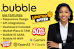 create no code apps using bubble io