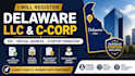 register delaware llc or c corp with ein and virtual address