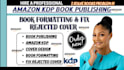 kdp self help book publishing amazon book formatting fix book margin rejected