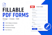 create fillable pdf form editable pdf form design  forms setup digital signature