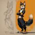 draw furry art reference sheet fursona anthro furry ref sheet