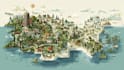 design a vector map illustration