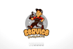 design a clean and modern handyman service logo