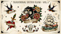 create old school or traditional tattoo design