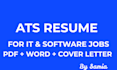create ats optimized  resume CV for software and tech jobs