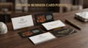 create premium minimalist business cards