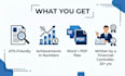 write and design a professional finance and accounting CV