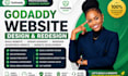 design godaddy website develop godaddy website redesign