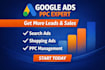 setup and manage profitable google ads PPC campaigns