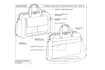 design and create a tech pack for backpack, purse, handbag, duffle bag, luggage