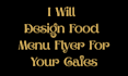 design a professional cafe menu flyer