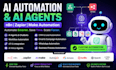 create ai automation, ai agents and n8n zapier workflows