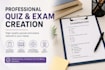 design professional quizzes and exams