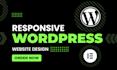 design responsive wordpress website with elementor website development