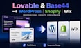 convert lovable to wordpress or website base44 website to wordpress wix shopify