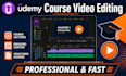 edit and manage your udemy course videos and elearning course