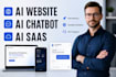 develop ai website ai chatbot ai saas ai web app and ai software