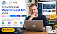 build educational wordpress lms using learnworlds, learndash, podia, graphy