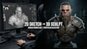 create 3d character model from 2d image or concept art for 3d printing