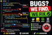 fix bugs in your python, javascript, node js, or arduino code