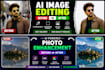 do ai image editing, background removal and upscale