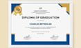 make high school, college, university diploma and certificate template