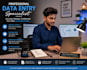 x professional data entry and fast typing work