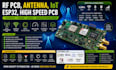 design rf pcb antenna iot esp32 high speed pcb and schematic